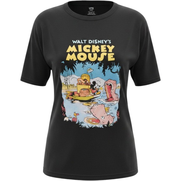Uniqlo Other - Uniqlo UT Disney Mickey Mouse Jungle Cruise Graphic T-Shirt Mens XL Black 470475